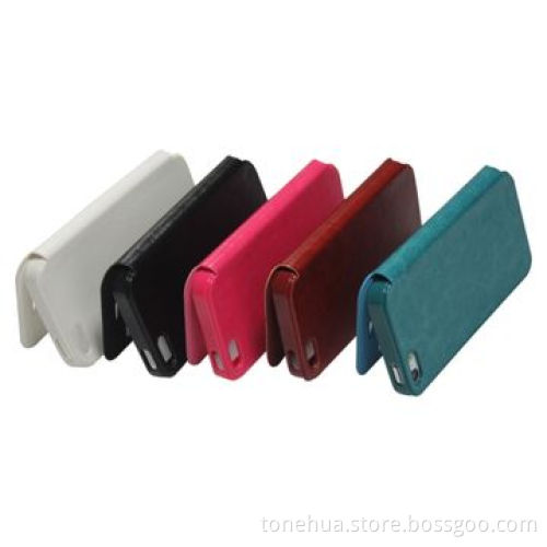Leather Cases for iPhone 5 with Window Opened Special Design, Adopt PC Material